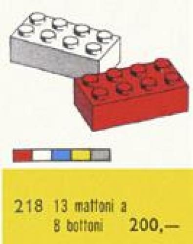 Zestaw LEGO® 2 x 4 Bricks (System)