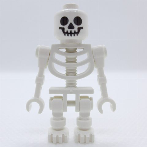 Minifigurka Skeleton, Standard Face, Straight Mechanical Arms  (3626c Head)