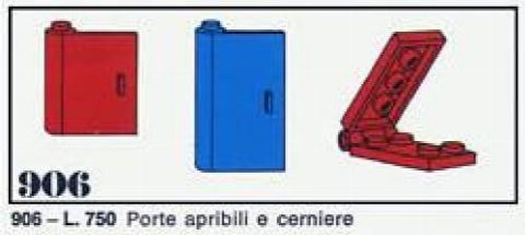 Zestaw LEGO 12 doors and 5 hinges (System)
