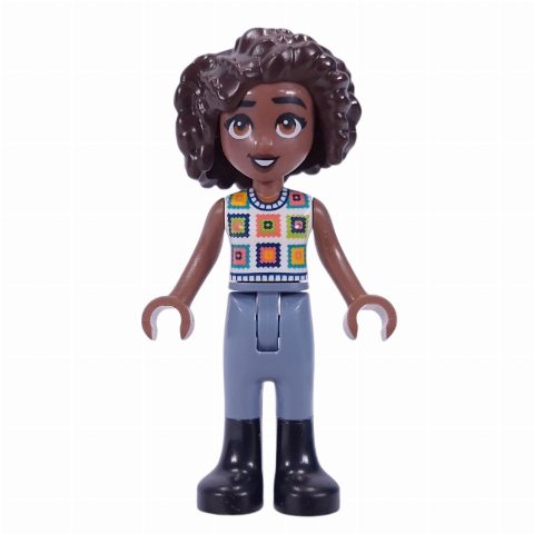 Minifigurka Aliya - White Shirt, Sand Blue Pants