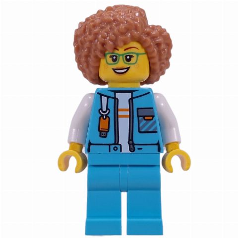 Minifigurka Arctic Explorer, Medium Azure Suit, Medium Nougat Hair