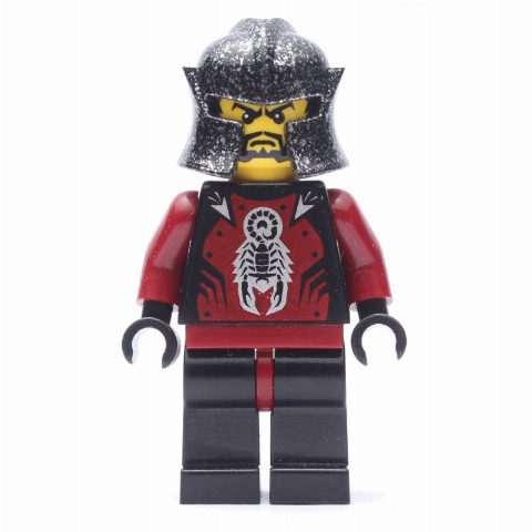 Minifigurka Shadow Knight, Speckle Black-Silver Helmet