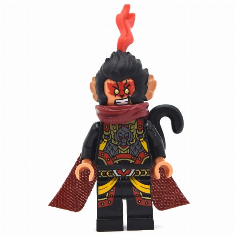 Minifigurka Evil Macaque, Dark Red Cape, Bent Tail