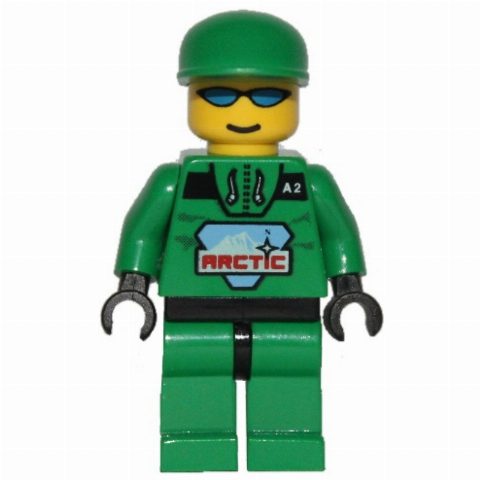 Minifigurka Arctic Crew, Green, Cap