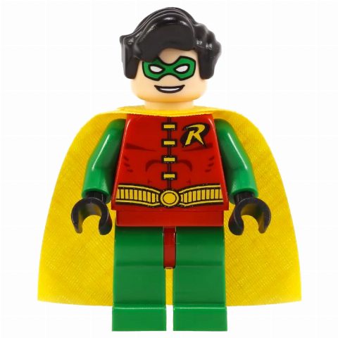 Minifigurka Robin with Green Eyemask and Plain Green Legs with Red Hips