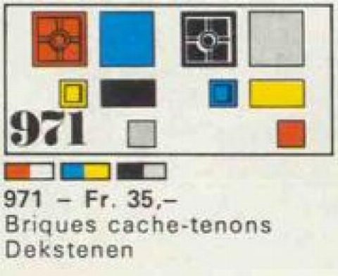 Zestaw LEGO 52 Flat Tile Bricks (System)