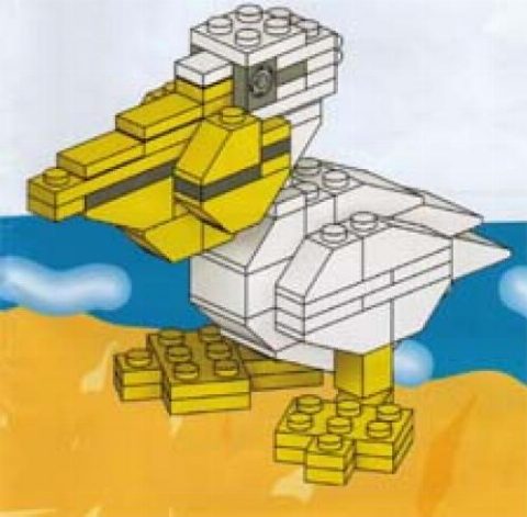 Zestaw LEGO Pelican Sculpture (Legoland Parks)