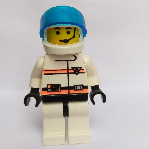 Minifigurka Res-Q Man, White Helmet with Visor, Headset