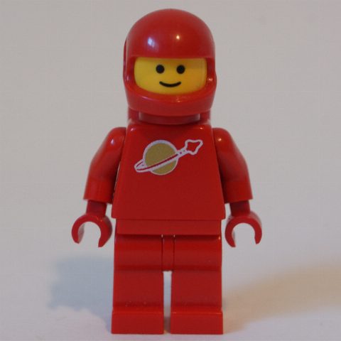 Minifigurka Classic Spaceman, Red with Airtanks (2446 Helmet)