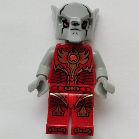 Minifigurka Worriz in Fire Chi Outfit with Light Bluish Gray Hands