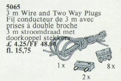 Zestaw LEGO® 3m Wiring and Two-Way Plug (Service Packs)