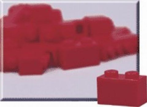 Zestaw LEGO 1 x 2 Red Bricks (Pack of 50) (Educational and Dacta)