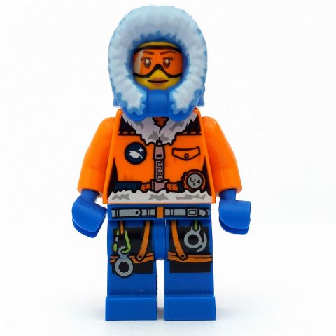 Minifigurka Arctic Explorer, Hood, Printed Orange Goggles, Woman