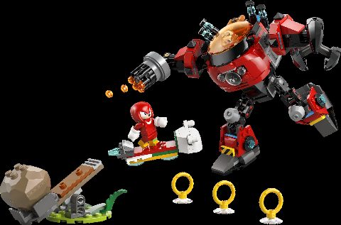Zestaw LEGO Knuckles vs. Dr. Eggman Egg Crusher Mech (Sonic The Hedgehog)