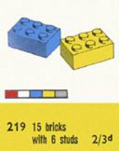 Zestaw LEGO® 2 x 3 Bricks (System)