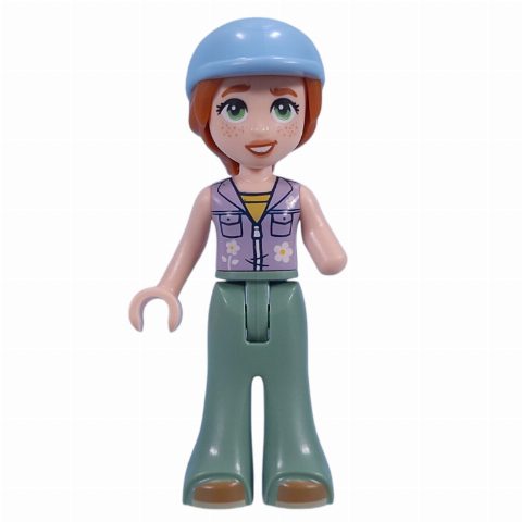 Minifigurka Autumn - Lavender Top, Sand Green Pants, Helmet