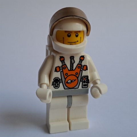 Minifigurka Mars Astronaut, Cheek Lines, and Backpack