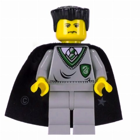 Minifigurka Vincent Crabbe / Ron Weasley, Yellow Skin, Slytherin Sweater with Crest, Cape with Stars