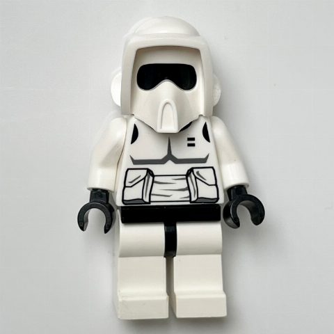 Minifigurka Scout Trooper, Plain Black Head