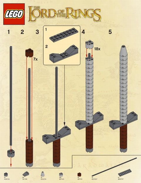 Zestaw LEGO Sword (The Hobbit and Lord of the Rings)