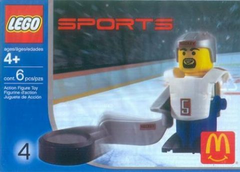 Zestaw LEGO McDonald's Sports Set Number 4 - White Hockey Player #5 (Sports)