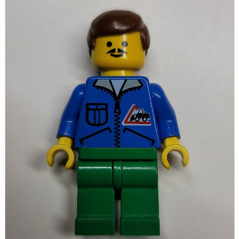 Minifigurka Man - Blue Jacket, Green Legs
