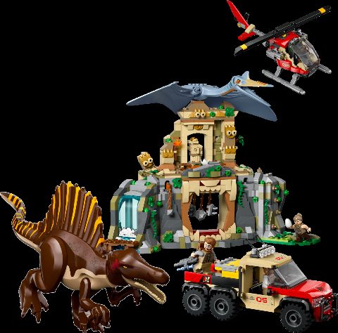 Zestaw LEGO Spinosaurus & Quetzalcoatlus Air Mission (Jurassic World)