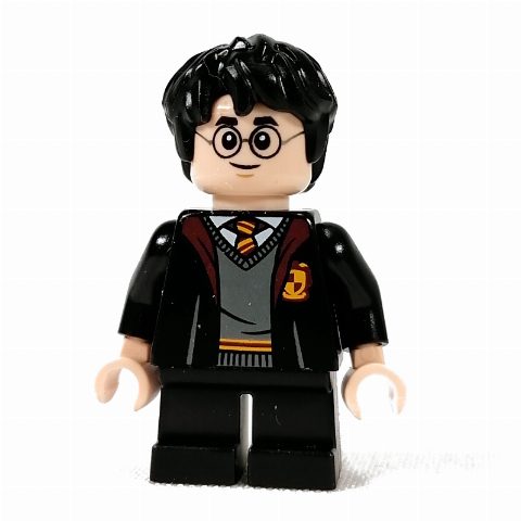 Minifigurka Harry Potter, Gryffindor Robes Open, Short Legs (3626c Head)