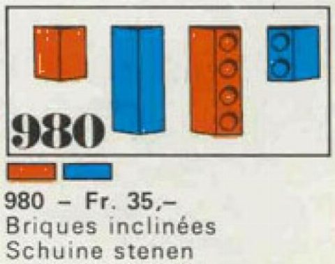 Zestaw LEGO 23 sloping bricks, including roof peak bricks, Blue (System)