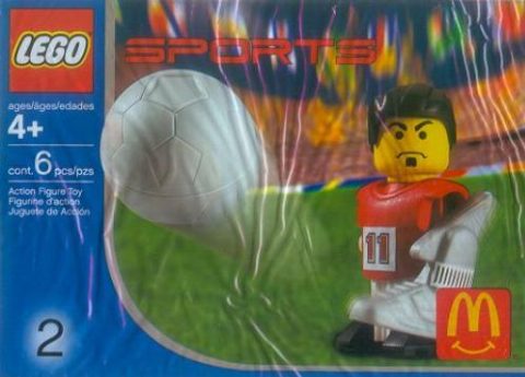 Zestaw LEGO McDonald's Sports Set Number 2 - Red Soccer Player #11 (Sports)