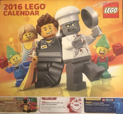 Zestaw LEGO® 2016 Wall Calendar (Gear)