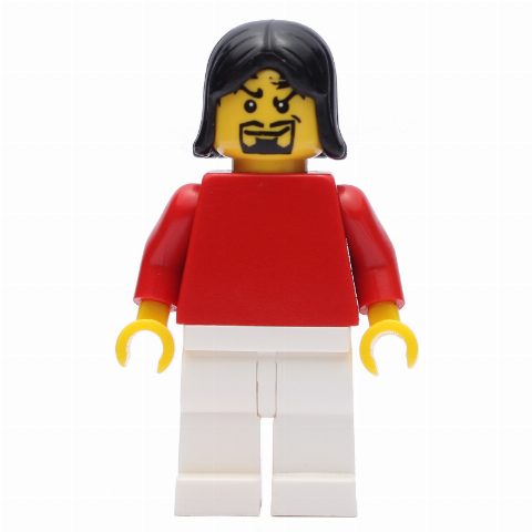 Minifigurka Man - Red Torso, White Legs