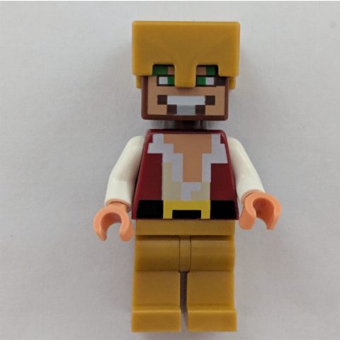 Minifigurka Minecraft Hero, Gold Helmet