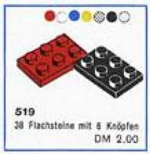 Zestaw LEGO® 2 x 3 Plates (cardboard box version) (System)