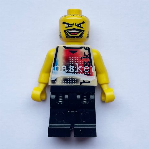 Minifigurka Basketball Player, Tan Torso, Black Legs