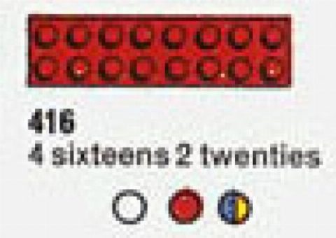Zestaw LEGO® 4 Sixteens 2 Twenties (The Building Toy) (System)