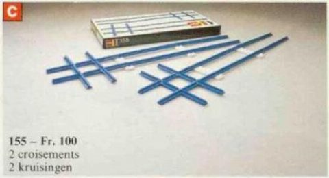 Zestaw LEGO® 2 Cross Rails, 8 Straight Tracks, 4 Base Plates (Train)