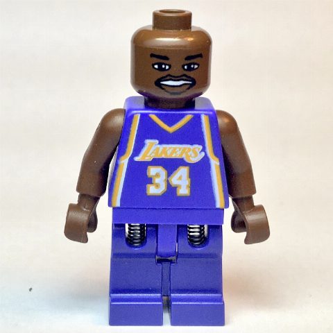 Minifigurka Shaquille O'Neal, Los Angeles Lakers #34, Violet