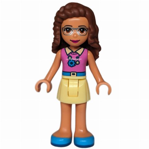 Minifigurka Olivia - Magenta Top, Bright Light Yellow Skirt