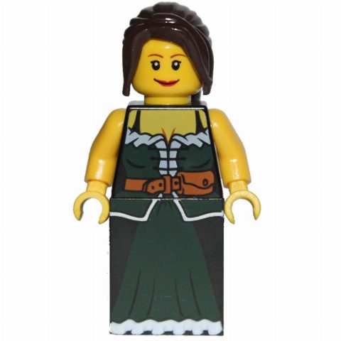 Minifigurka Maiden (Fantasy Era) - Dark Brown Hair