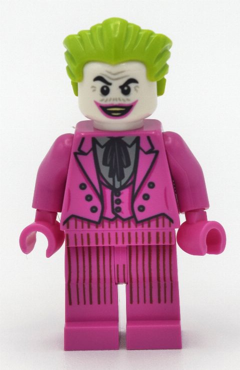 Minifigurka The Joker in Dark Pink Suit, Dark Pink Hands (60's TV Series)
