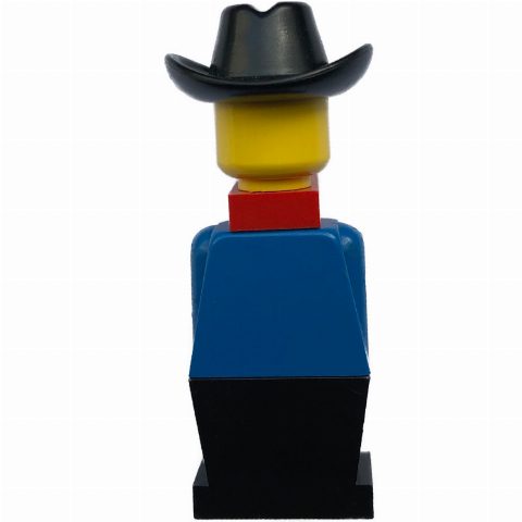 Minifigurka LEGOLAND Blue Torso, Black Legs, With Black Head, Red Bandana
