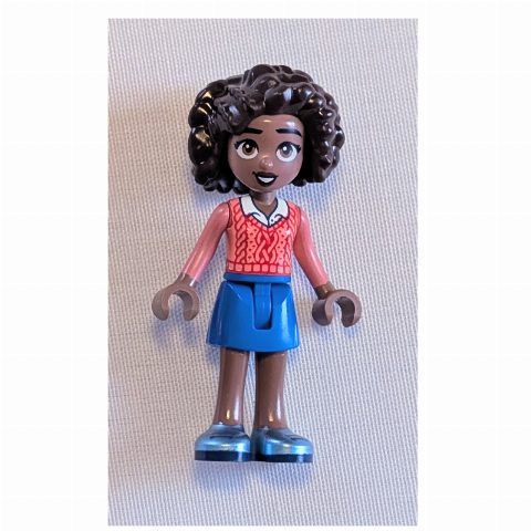 Minifigurka Aliya, Coral Top, Blue Skirt
