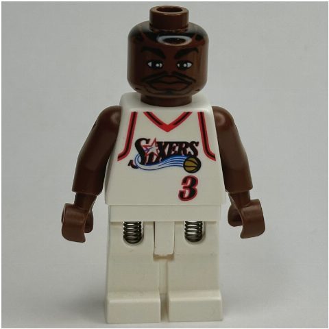 Minifigurka Allen Iverson, Philadelphia 76ers #3, White