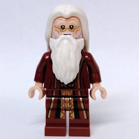 Minifigurka Albus Dumbledore, Dark Red Robes, White Hair and Beard