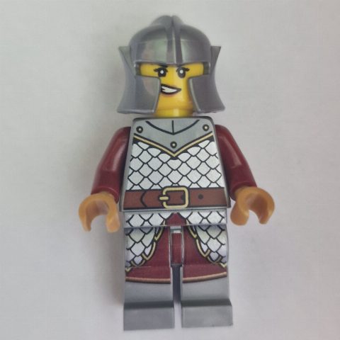 Minifigurka Griffin Knight, Female, Dark Red Arms