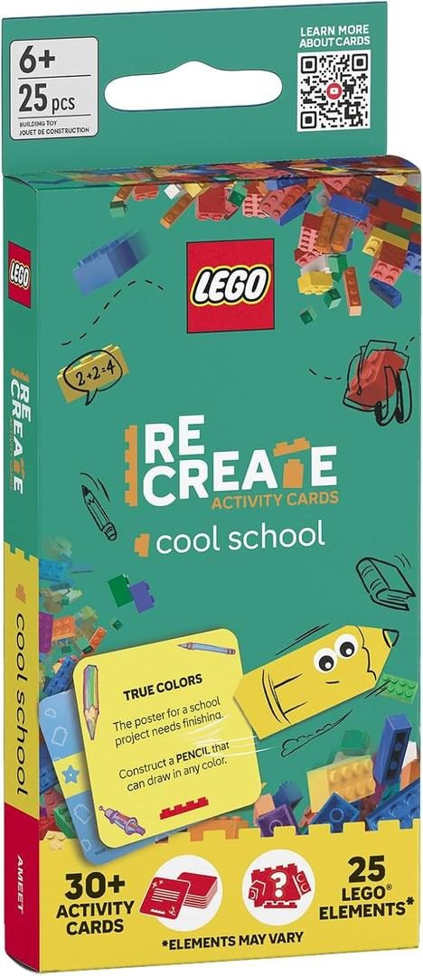 Zestaw LEGO ReCreate Activity Cards: Cool School (Gear)
