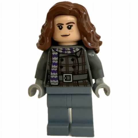 Minifigurka Hermione Granger, Dark Bluish Grey Coat