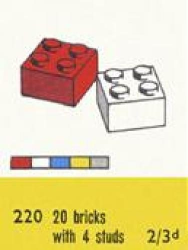 Zestaw LEGO® 2 x 2 Bricks (System)