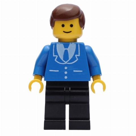 Minifigurka Man - Blue Jacket, Black Legs